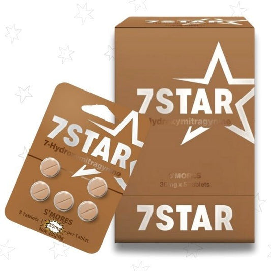 7 Star S'Mores 7 - Hydroxymitragynine 30mg 5 Count Tablets - 7 Star 7 - hydroxymitragynine