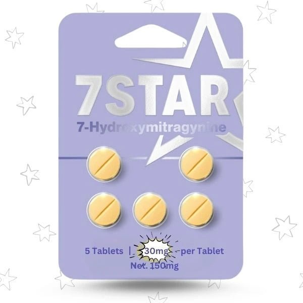 7 Star 7 - Hydroxymitragynine 30mg 5 Count Tablets - 7 Star 7 - hydroxymitragynine