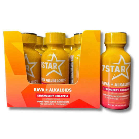 7 STAR Kava Kava Extract Shot - 12 Bottle Display Box - 7 Star 7 - hydroxymitragynine
