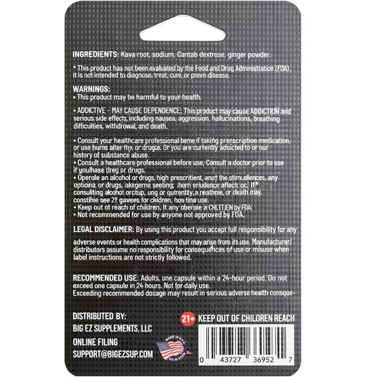 7 STAR Kava Kava Roots Extract Capsules 5 Count Pack - 7 Star 7 - hydroxymitragynine