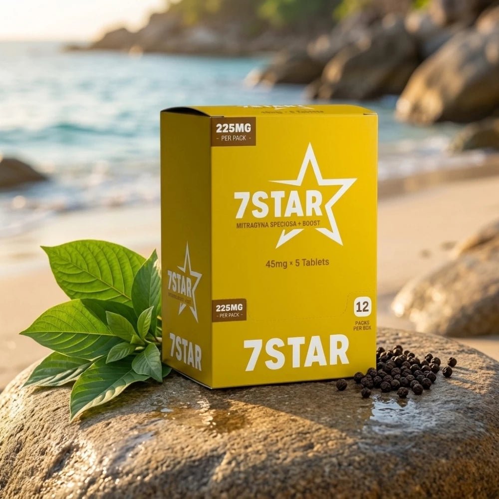 7 STAR Kratom ( Mitragyna Speciosa ) + Boost Extract 5 Count Pack - 7 Star 7 - hydroxymitragynine