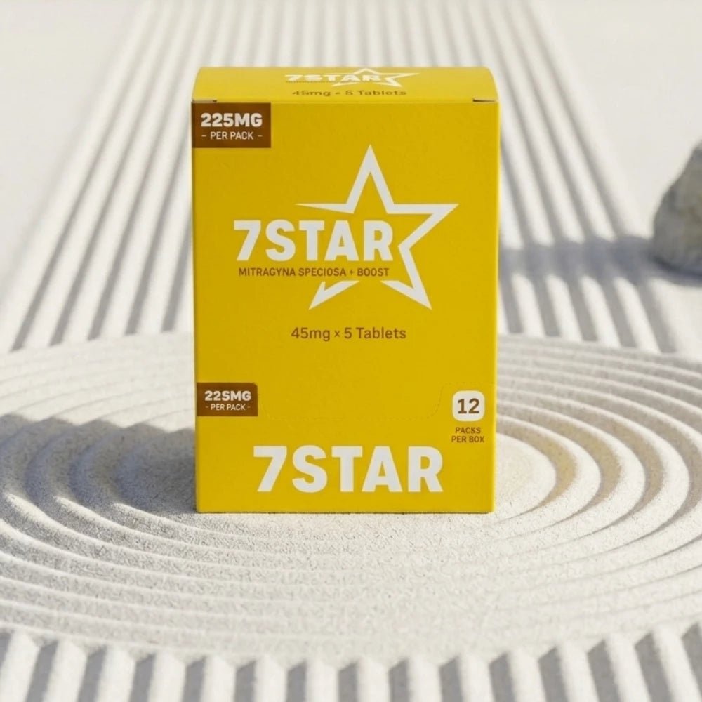 7 STAR Kratom ( Mitragyna Speciosa ) + Boost Extract 5 Count Pack - 7 Star 7 - hydroxymitragynine