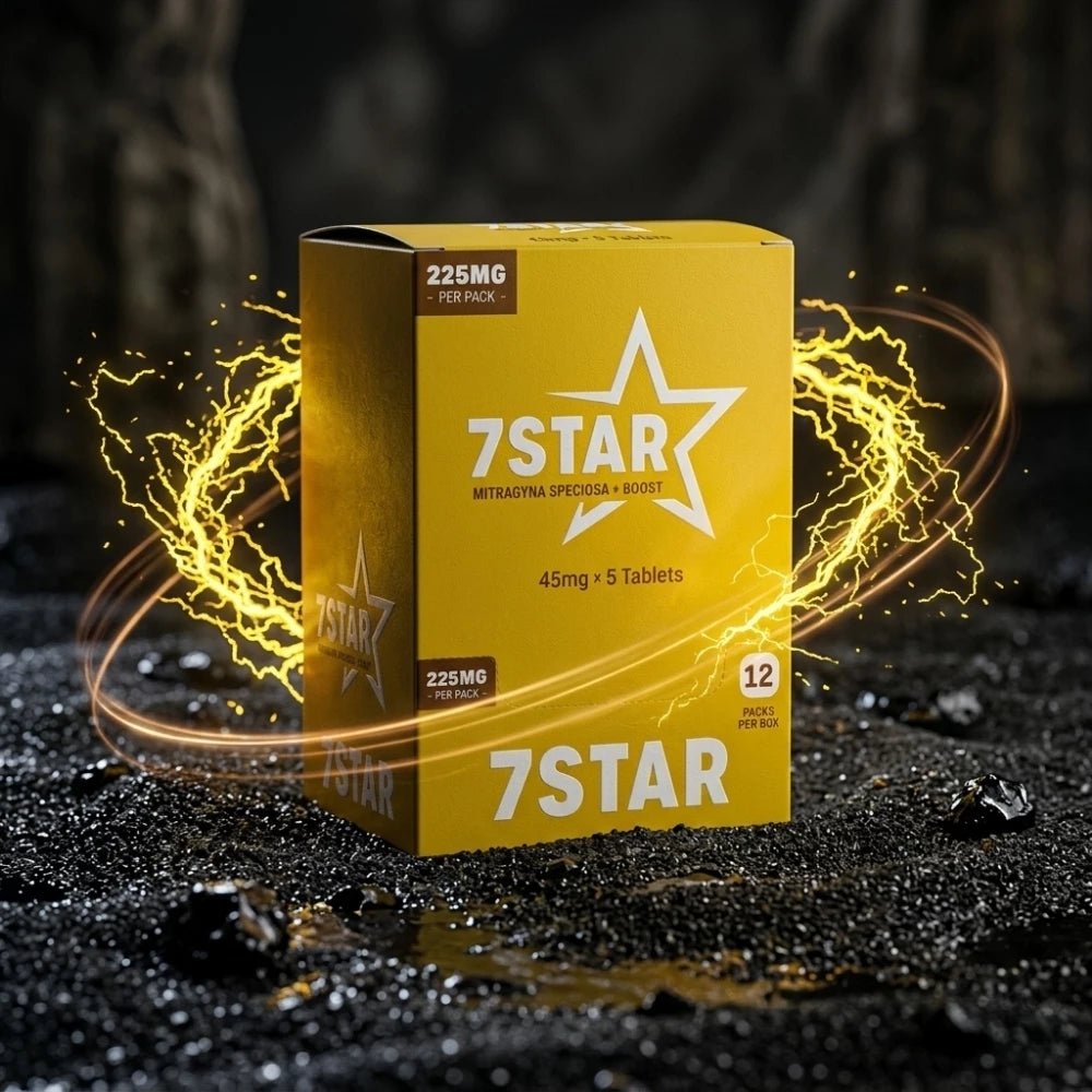 7 STAR Kratom ( Mitragyna Speciosa ) + Boost Extract 5 Count Pack - 7 Star 7 - hydroxymitragynine