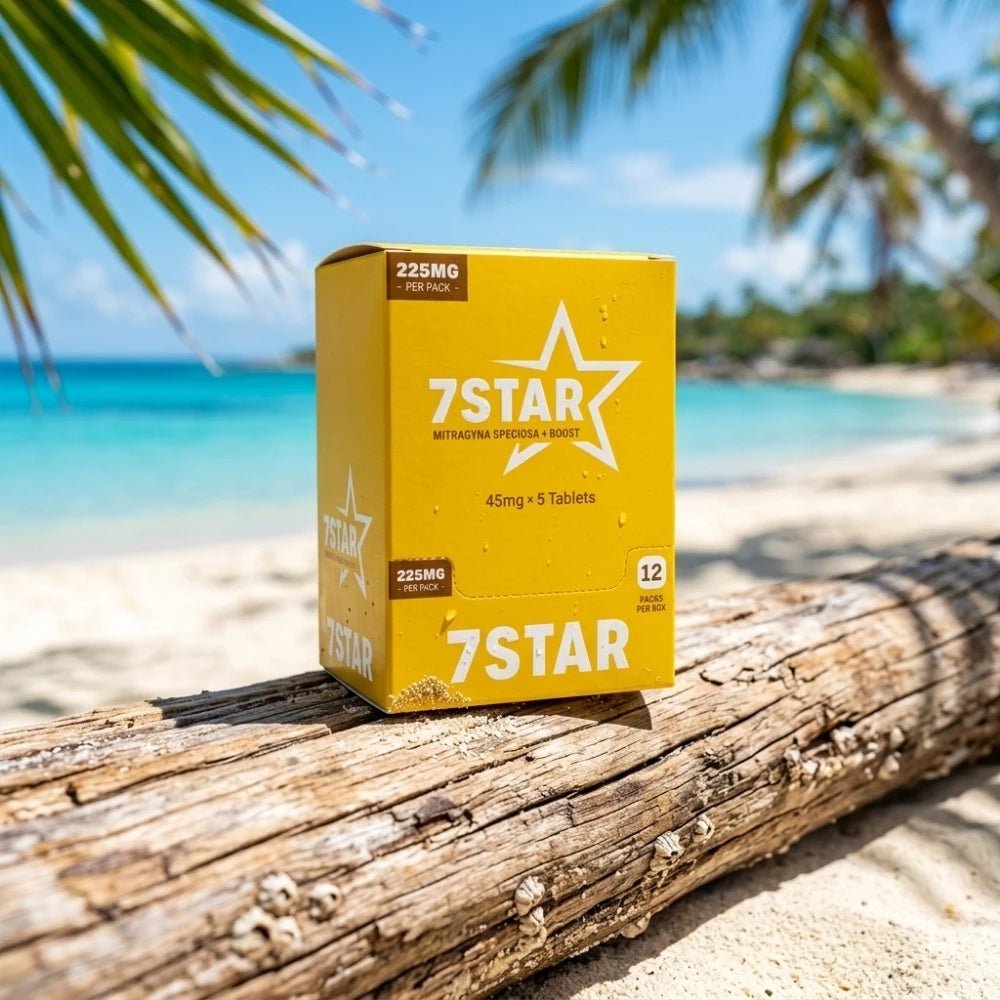 7 STAR Kratom ( Mitragyna Speciosa ) + Boost Extract 5 Count Pack - 7 Star 7 - hydroxymitragynine