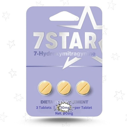 7 Star 7 - Hydroxymitragynine 30mg 3 Count Tablets - 7 Star 7 - hydroxymitragynine