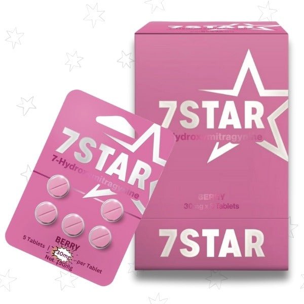 7 Star Berry 7 - Hydroxymitragynine 30mg 5 Count Tablets - 7 Star 7 - hydroxymitragynine