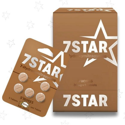 7 Star S'Mores 7 - Hydroxymitragynine 30mg 5 Count Tablets - 7 Star 7 - hydroxymitragynine