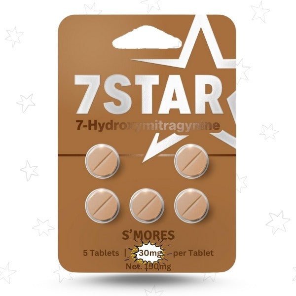 7 Star S'Mores 7 - Hydroxymitragynine 30mg 5 Count Tablets - 7 Star 7 - hydroxymitragynine