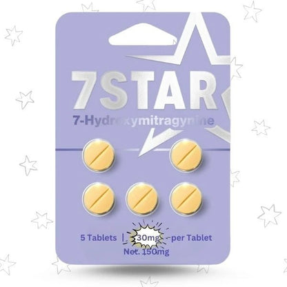 7 Star 7 - Hydroxymitragynine 30mg 5 Count Tablets - 7 Star 7 - hydroxymitragynine
