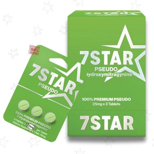 7 Star PSEUDO 7 - Hydroxymitragynine 25mg 3 Count Tablets - 7 Star 7 - hydroxymitragynine