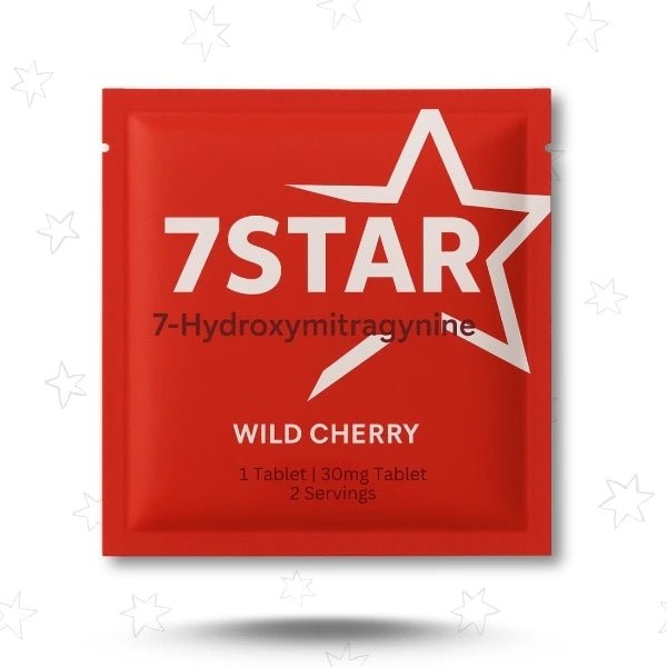 7 Star WildCherry 7 - Hydroxymitragynine 30mg 5 Count Tablets - 7 Star 7 - hydroxymitragynine