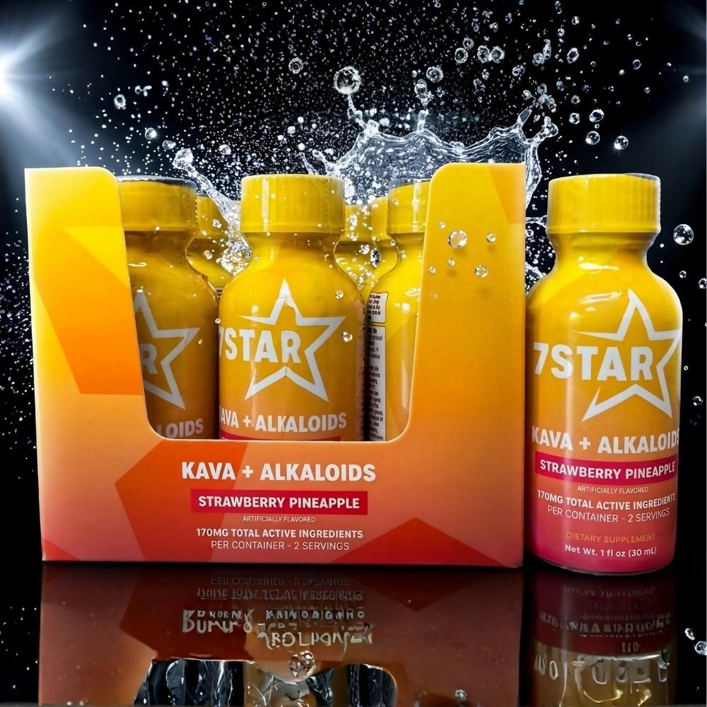 7 STAR Kava Kava Extract Shot - 12 Bottle Display Box - 7 Star 7 - hydroxymitragynine