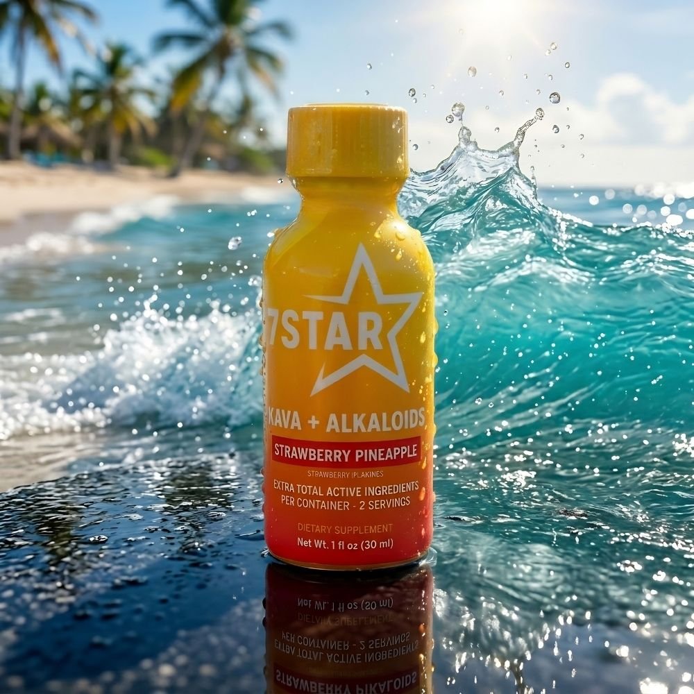 7 STAR Kava Kava Extract Shot - 12 Bottle Display Box - 7 Star 7 - hydroxymitragynine