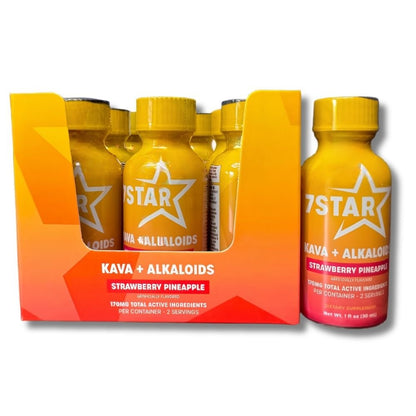 7 STAR Kava Kava Extract Shot - 12 Bottle Display Box - 7 Star 7 - hydroxymitragynine